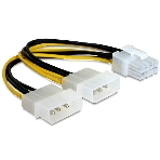 Разветвитель питания Gembird CC-PSU-81, 2хMolex->PCI-Express 8pin, для подключения в/к PCI-Е (8pin) к б/п ATX, фото 1