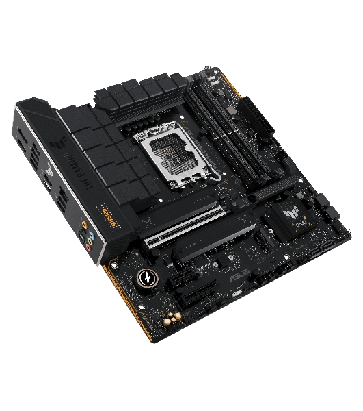 Материнская плата ASUS TUF GAMING B760M-PLUS II, LGA 1700, Intel B760, 4xDDR5, 4xSATA, 3xM.2, 1xPCIe 5.0 x16, 1xPCIe x4, 1xPCIe x1, 1xUSB-A 3.2 Gen 2, 2xUSB-A 3.2 Gen 1, 4xUSB 2.0, 1xUSB-C 3.2 Gen 2x2, 1x2.5Gb LAN, 5x3.5 мм, 7.1, mATX