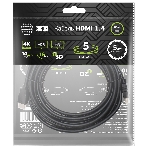 Кабель аудио-видео Cactus CS-HDMI.1.4-5 HDMI (m)/HDMI (m) 5м. позолоченные контакты черный, фото3
