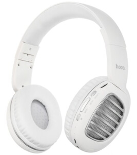 Беспроводные/проводные наушники Hoco W23 BRILLIANT белый, накладные, Bluetooth + проводной, до 8 ч