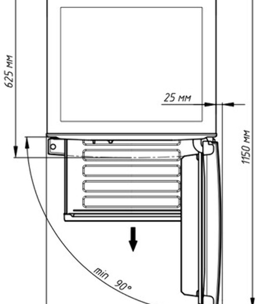 Холодильник Бирюса М6131 металлик двухкамерный 210/135 л морозилка снизу, автоматическое оттаивание