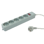 Сетевой фильтр PC Pet AP01006-1.8-GR 1.8 м, 5 розеток, серый, фото 1