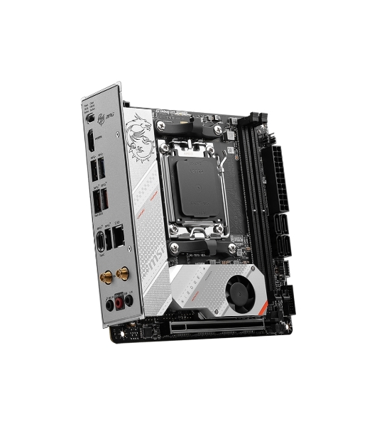 Материнская плата MSI MPG B650I EDGE WIFI, AM5, AMD B650, 2xDDR5, 4xSATA, 2xM.2, 1xPCI-E 4.0 x16, 1xHDMI, 1x 2.5Gb LAN, 3xUSB-A 3.2 Gen 2, 2xUSB-A 3.2 Gen 1, 1xUSB-C 3.2 Gen 2x2, 3x3.5 мм, 7.1, Mini-ITX