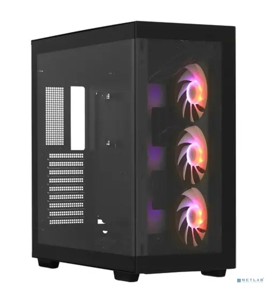 Компьютерный корпус Deepcool CH780 черный (ATX, без БП, ARGb, 4xUSB3.2 Type-A + USB3.2 Type-C) (R-CH780-BKADE41-G-1) MidiTower