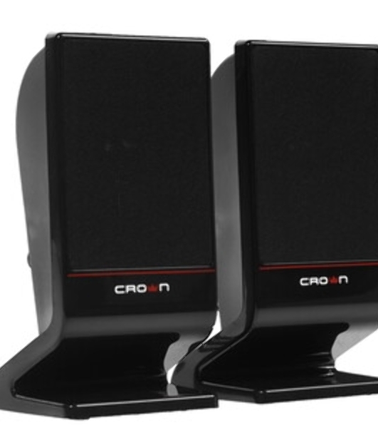 Колонки Crown CMS-601 чёрный, 2.0, 6 Вт, AUX