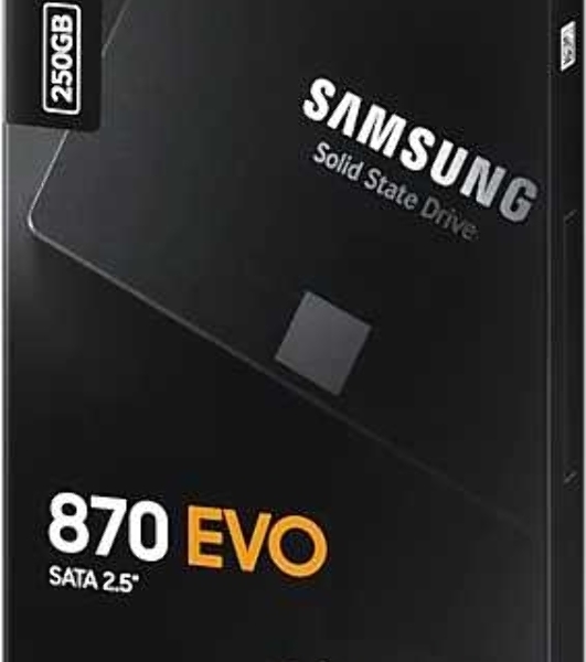 Накопитель SSD Samsung 870 EVO, 250Gb, SATA III, 2.5', R/W 560/530