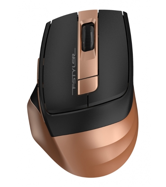 Мышь беспроводная A4Tech Fstyler FG35 золотистый/черный, 2000 dpi, радиоканал, USB, кнопки - 6