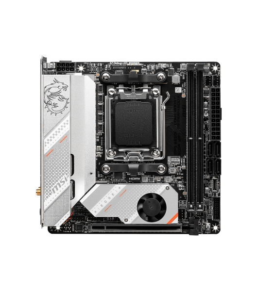 Материнская плата MSI MPG B650I EDGE WIFI, AM5, AMD B650, 2xDDR5, 4xSATA, 2xM.2, 1xPCI-E 4.0 x16, 1xHDMI, 1x 2.5Gb LAN, 3xUSB-A 3.2 Gen 2, 2xUSB-A 3.2 Gen 1, 1xUSB-C 3.2 Gen 2x2, 3x3.5 мм, 7.1, Mini-ITX
