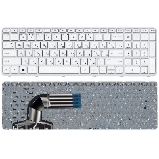 Клавиатура для ноутбука HP Pavilion 15-e белый с рамкой