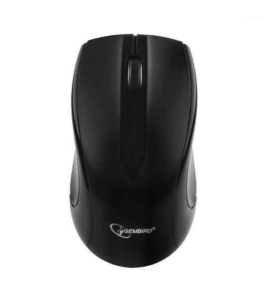 Мышь беспроводная Gembird MUSW-320 черный, 1000 dpi, радиоканал, USB, кнопки - 3