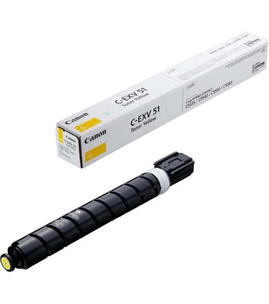 Картридж лазерный Canon C-EXV 51 желтый (60 000 стр.) для Canon imageRUNNER ADVANCE C5535, C5535i, C5540i, C5550i, C5560i