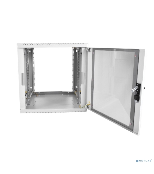 Шкаф телекоммуникационный настенный разборный 9U (600 × 520), съемные стенки, дверь стекло