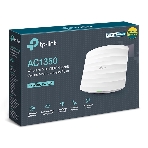 Точка доступа AC1350 Wireless MU-MIMO Gigabit Ceiling Mount Access Point, 450Mbps at 2.4GHz + 867Mbps at 5GHz, 802.11a/b/g/n/ac wave 2, Beamforming, Airtime Fairness, MU-MIMO, 802.3af Standard PoE and Passive PoE (Passive POE Adapter included), no more DC power supply, 1 10/100/1000Mbps hidden LAN port, Centralized Management, Captive Portal, Load Balance, Multi-SSID, WMM, Rogue AP Detection, internal omni-directional Antenna 2.4GHz: 3x4dBi, 5GHz: 2x5dBi, фото17
