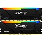 Оперативная память Kingston Fury Beast, DDR4, 64GB (2x32GB), 3200MHz, CL16, DIMM, с радиатором, RGB, черный, фото10