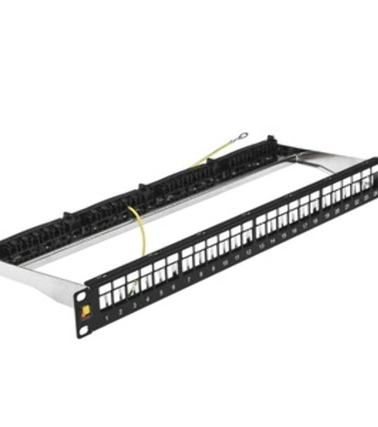 Патч-панель наборная Lanmaster LAN-PPN24OK-STP 19' 1U 24x FTP