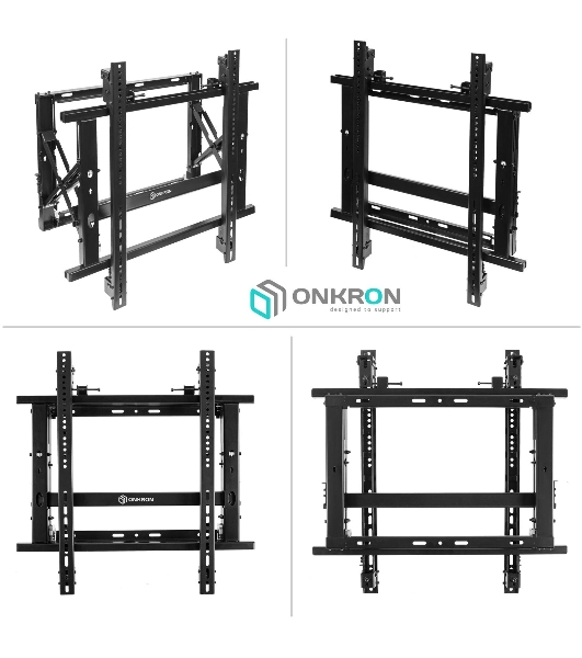 Настенное крепление ONKRON PRO7G для видеостен 50”-70', черный