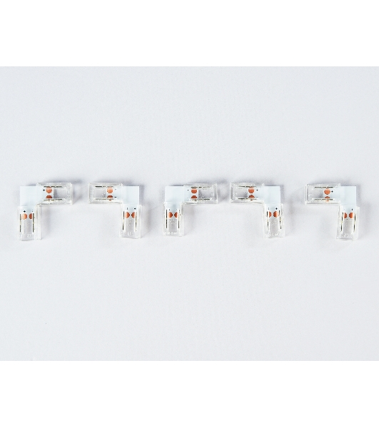 GS6851 Соединитель угловой L COB 12/24V для лент 8mm (2 конт.) (5шт)