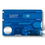 Швейцарская карта Victorinox SwissCard Lite (0.7322.T2) синий полупрозрачный коробка подарочная, фото 1