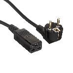 Кабель питания ExeGate Power PC19-5P (Евровилка Schuko->С19) VDE-250V-3*1.5-CU, черный, 16А, 5м, фото 1
