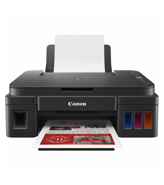МФУ струйное Canon PIXMA G3410 (2315C009), A4, цветное, печ. 8.8 стр/мин (ч/б) 5 стр/мин (цвет), скан. до 19 стр/мин., 4800x1200 dpi (принтер) 1200х600 dpi (сканер), USB, Wi-Fi