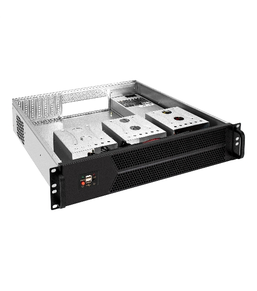 Серверный корпус ExeGate Pro 2U450-06 (RM 19', высота 2U, глубина 450, БП 1U-1000ADS, 2*USB)