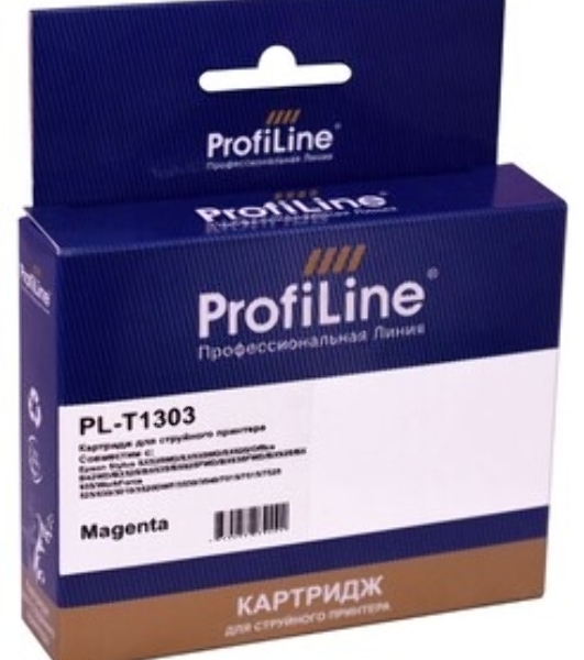 Картридж струйный ProfiLine PL-T1303 для принтеров Epson Stylus SX525WD/SX535WD/SX620/Office B42WD/BX525/BX535/BX625FWD/BX635FWD/BX925/BX935/WorkForce 525/630/3010/3520DWF/3530/3540/7015/7515/7525 с чернилами Magenta 10,1 мл