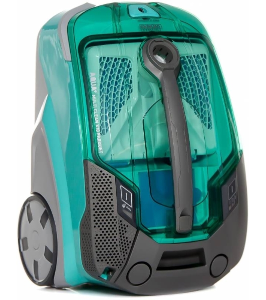 Пылесос моющий Thomas Multi Clean X10 Parquet аквамарин/серебристый, 325/1700 Вт, уборка влажная/сбор жидкости/сухая, пылесборник контейнер/мешок 6 л
