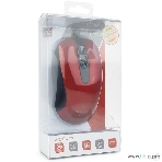 Мышь проводная Gembird MOP-400-R красный, 1000 dpi, USB, кнопки - 3, фото7