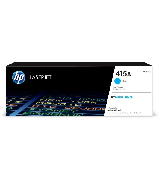 Тонер Картридж HP 415A W2031A голубой (2100 стр.) для HP HP LJ M454/MFP M479