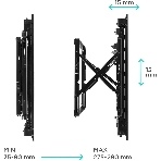 Настенное крепление ONKRON PRO7G для видеостен 50”-70', черный, фото10