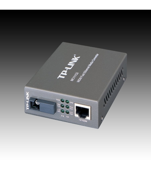 Медиаконвертер TP-Link MC111CS SMB 10/100M RJ45 to 100M single-mode, Full-duplex, up to 20Km