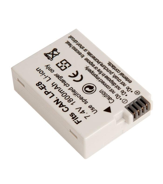 Аккумуляторная батарея для фотоаппарата Canon EOS 550D 7,4V 1800mAh Li-ion