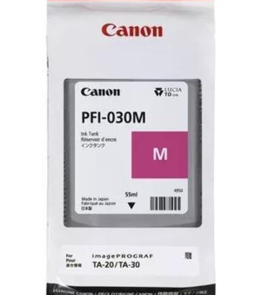 Картридж струйный Canon INK TANK PFI-030 MAGENTA пурпурный (55 мл.)