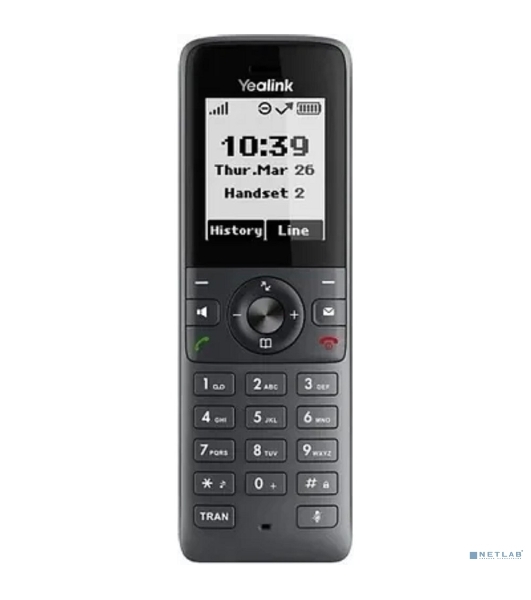 Беспроводная телефонная IP-DECT-система YEALINK W71P (база W70B+трубка W71H) до 10 SIP-аккаунтов, до 10 трубок на базу, до 20 вызовов, шт