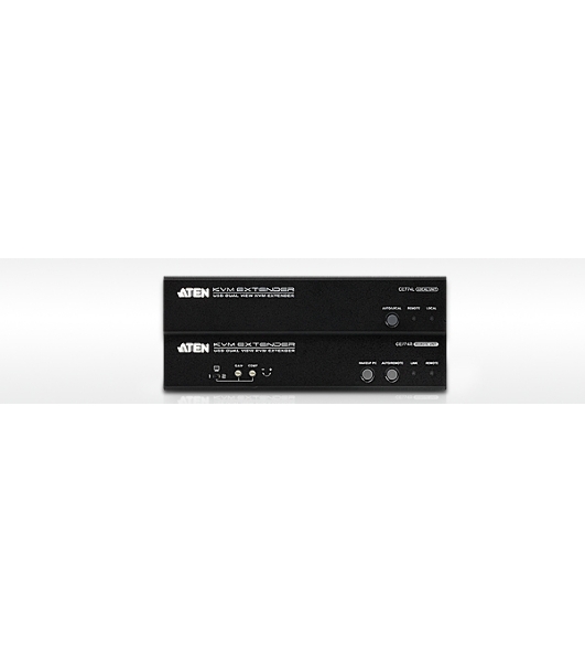 USB DUAL VIEW KVM EXTENDER W/EU ADP.