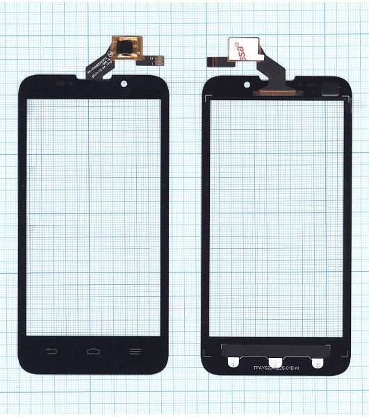 Сенсорное стекло (тачскрин) для ZTE Majesty Z796C, черное
