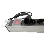 Блок розеток Rem-10 с выкл., 8 Sсhuko, 10 A, алюм., 19', шнур 1.8 м. 1,8 IEC 60320 C14, фото2