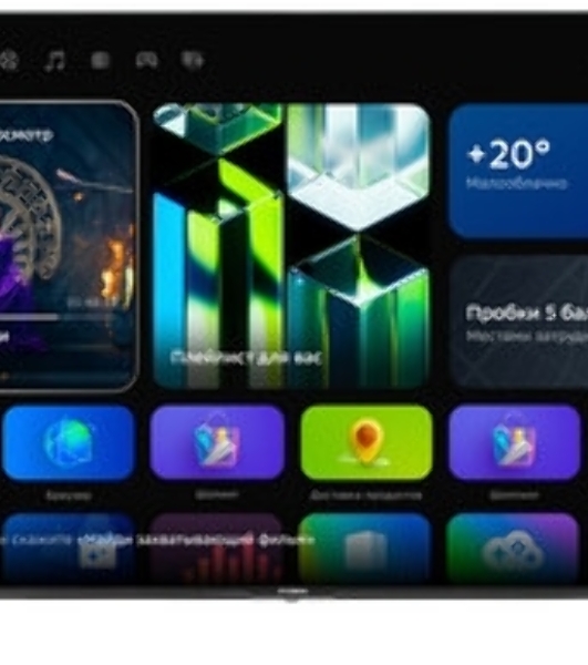 Телевизор Hyundai 55' H-LED55OBU7700 черный OLED UHD 120Hz Smart TV