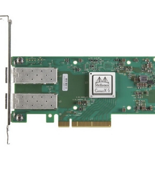 Сетевая карта ConnectX®-5 EN network interface card, 25GbE dual-port SFP28, PCIe3.0 x8, tall bracket, ROHS R6