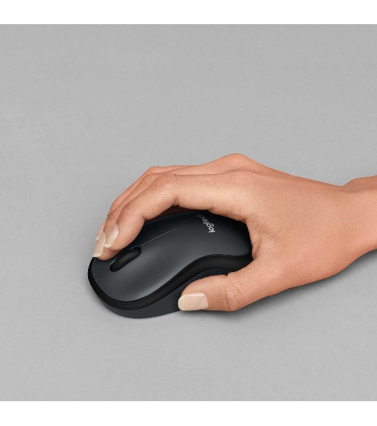 Мышь беспроводная Logitech M220 SILENT черный/серый, 1000 dpi, радиоканал, USB, кнопки - 3