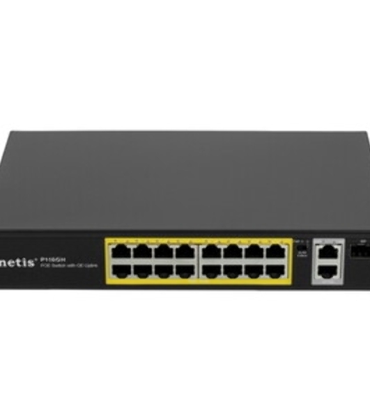 Коммутатор Netis 16PORT 10/100M 16POE+2XGE+SFP P116GH