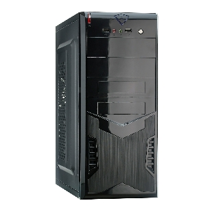 Компьютерный корпус Miditower ExeGate EX280387RUS CP-604 Black, ATX, (CP400W, 80мм), 2хUSB, Audio
