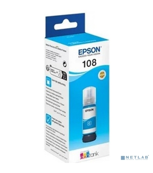 Контейнер с голубыми чернилами Epson C13T09C24A