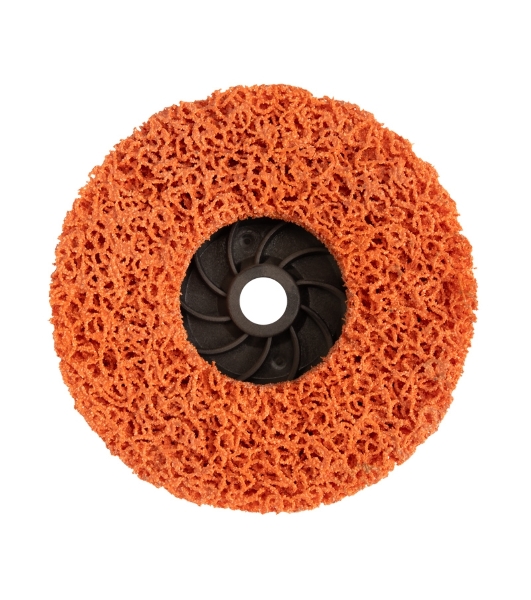 Круг зачистной Kranz коралловый CERAMIC 125xМ14, быстрая установка, адаптер