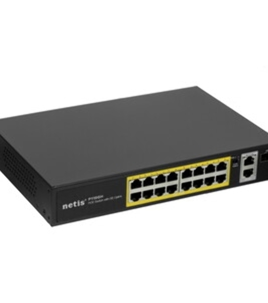 Коммутатор Netis 16PORT 10/100M 16POE+2XGE+SFP P116GH