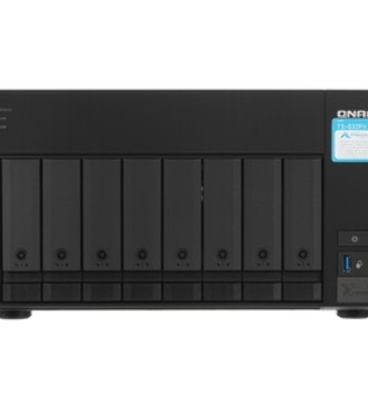 Сетевое хранилище без дисков SMB QNAP TS-832PX-4G 8-Bay NAS, AL324 64-bit quad-core 1.7GHz, 4Gb DDR4 SO-DIMM RAM (up to 1x16 Gb), 8 x 3.5'/2.5' drive slots, 2 x 10GbE SFP+ LAN, 2 x 2.5 GbE LAN, 3 x USB 3.2, PCIe slotGen.2 x 2, 3xUSB 3.2