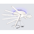 Потолочный светодиодный светильник Ambrella light FL6231 WH белый 88W 3000K-6400K+RGB 605*605*200 (ПДУ ИК), фото12