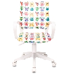 Кресло Бюрократ BuroKIDS 1 W белый, ткань, 120 кг, фото13