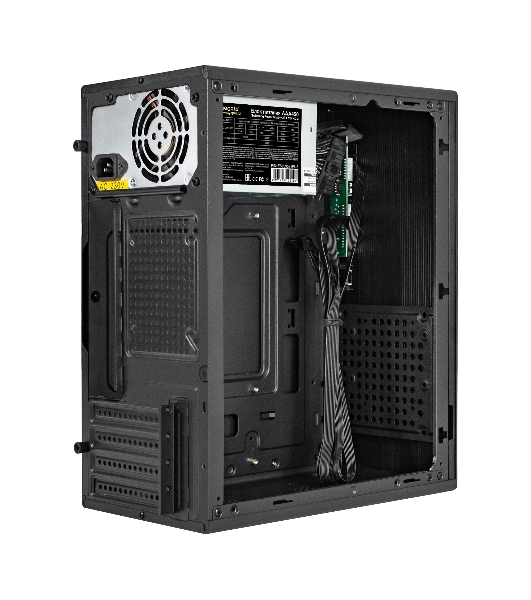 Компьютерный корпус Minitower ExeGate BAA-303M-AAA450 (mATX, БП AAA450 с вент. 8см, 2*USB, HD Audio, черный)