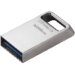 Флешка USB Kingston DataTraveler Micro (DTMC3G2/128Gb), 128Gb, USB 3.2 Gen 1, R/W 200/60, серебристый, фото2